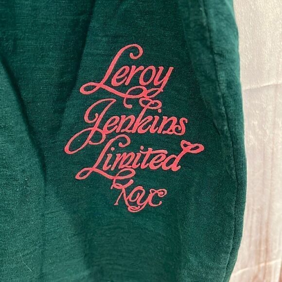 LeRoy Jenkins Green Print T-Shirt Sz.2XL - Picture 3 of 4